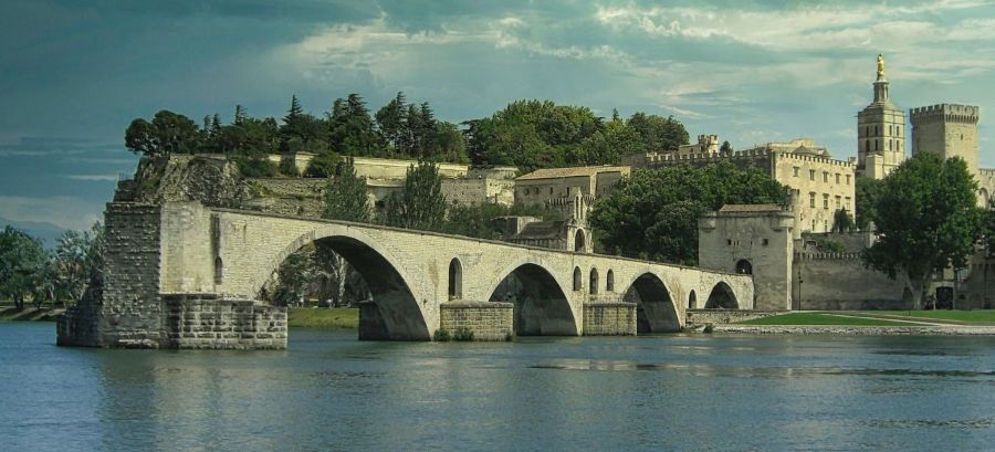 The famous Pont d'Avignon, a top sightseeing spot in France's Provence region